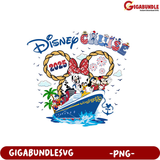 Disney Cruise 2025 Celebrating Magical Adventure PNG