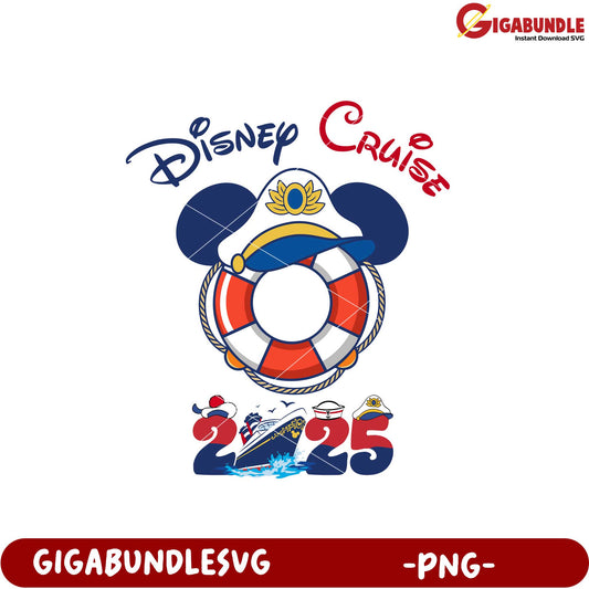 Disney Cruise 2025 PNG Design for Vacation Enthusiasts