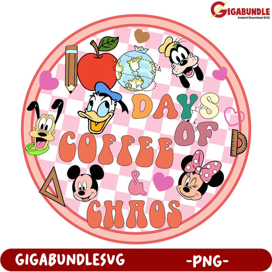 Disney Days of Coffee Chaos PNG