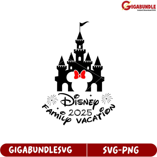 Disney Family Vacation 2025 Graphic SVG Download for Fun Memories