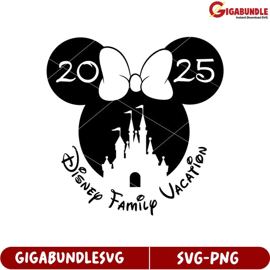 Disney Family Vacation 2025 SVG Design for Fun Family Memories