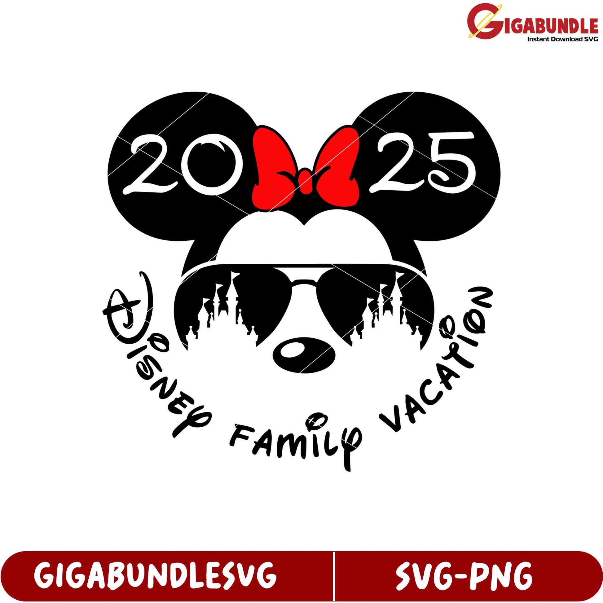 Disney Family Vacation 2025 SVG Design for Magical Holiday Moments