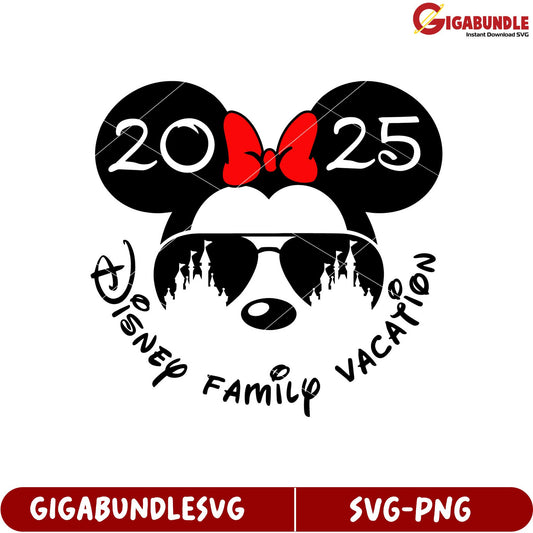 Disney Family Vacation 2025 SVG Design for Magical Holiday Moments