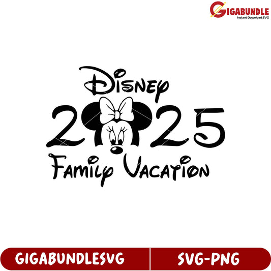 Disney Family Vacation 2025 SVG Design for Memorable Adventures