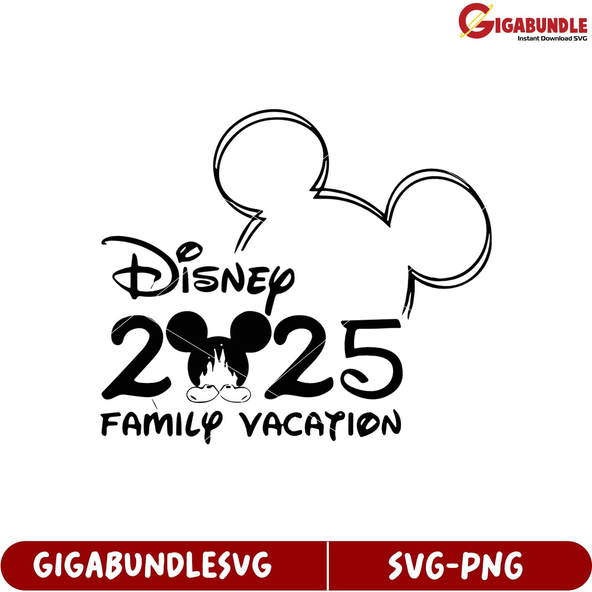 Disney Family Vacation 2025 SVG Design for Memorable Trips