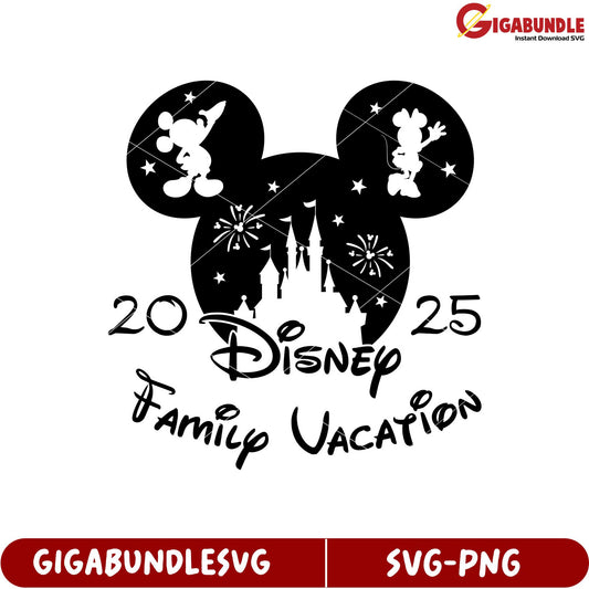 Disney Family Vacation 2025 SVG Product Design for Memorable Trip