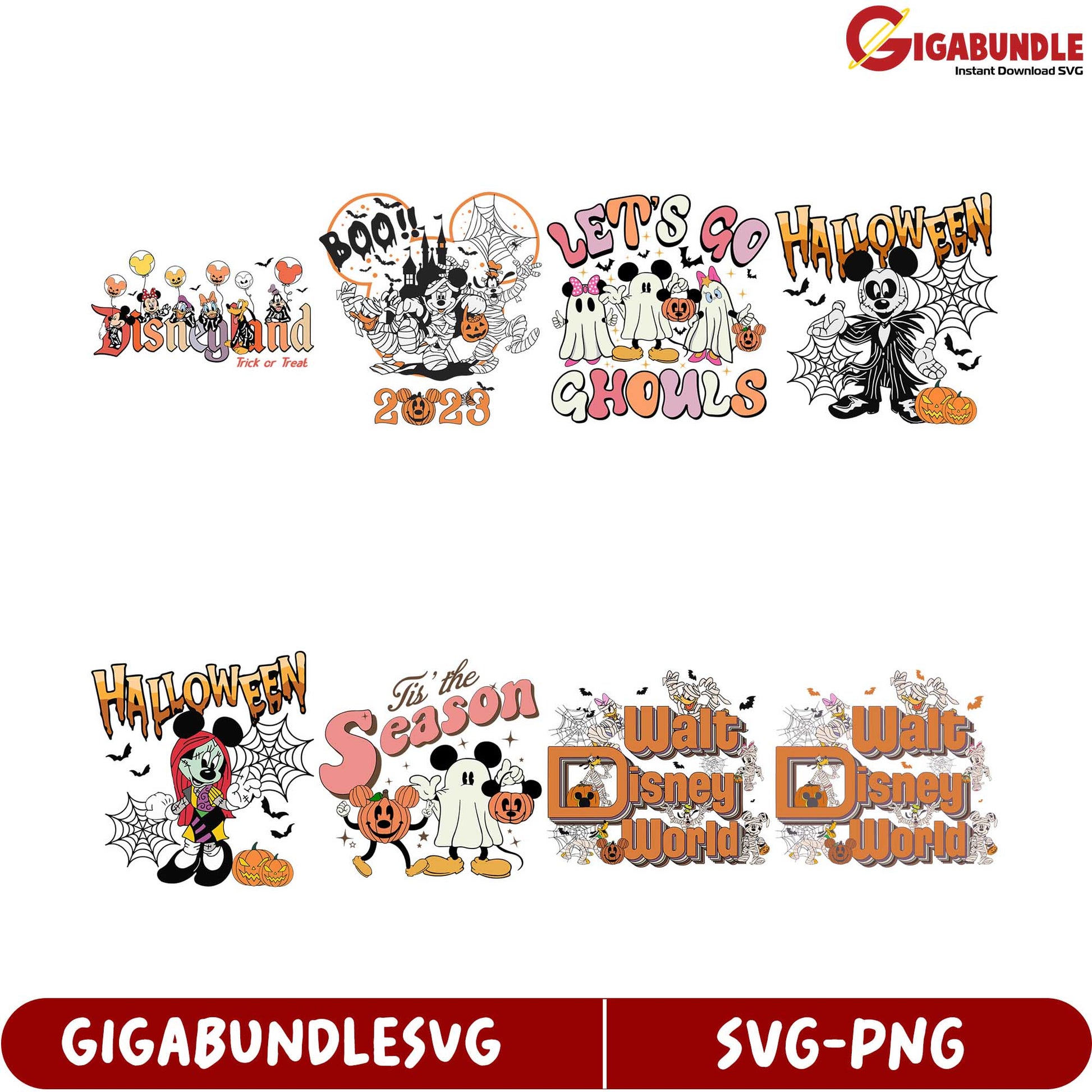 Disney Halloween SVG Bundle 2023 - Fun Seasonal Designs