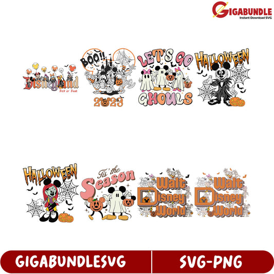 Disney Halloween SVG Bundle 2023 - Fun Seasonal Designs