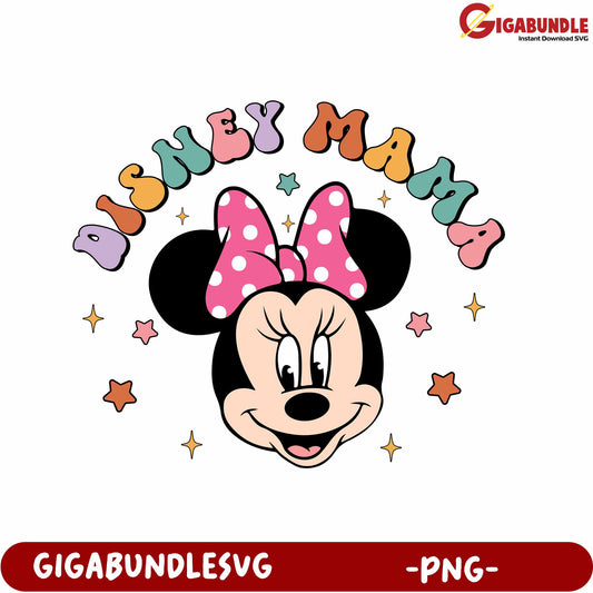 Disney Mama Minnie Mouse PNG Graphic for Fun Projects