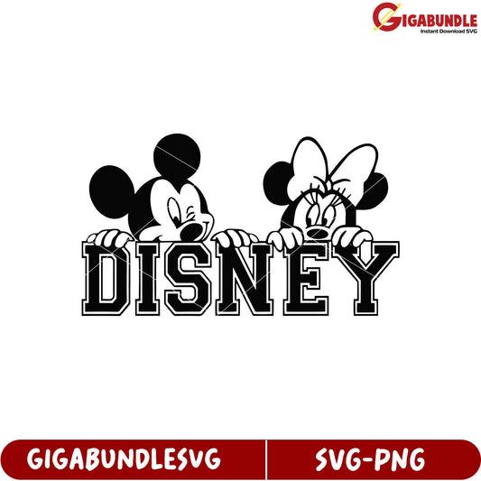 Disney Mickey and Minnie Mouse SVG Clipart for Craft Projects