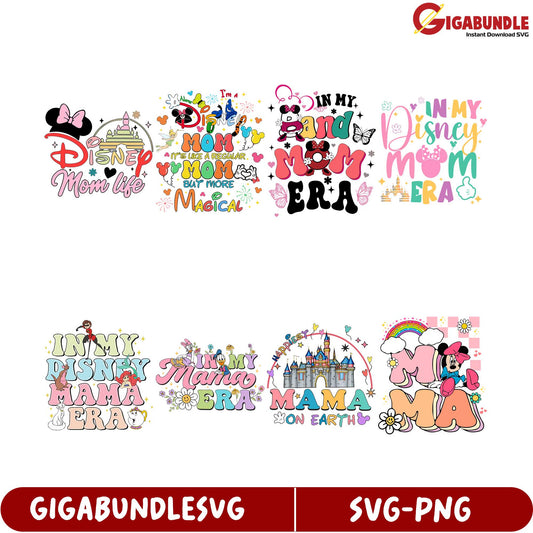 Disney Mom Life SVG Bundle Magical Designs for Creative Projects