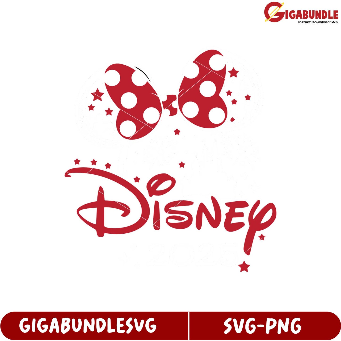 Disney Mouse Bow SVG Design for Crafting and Personal Projects