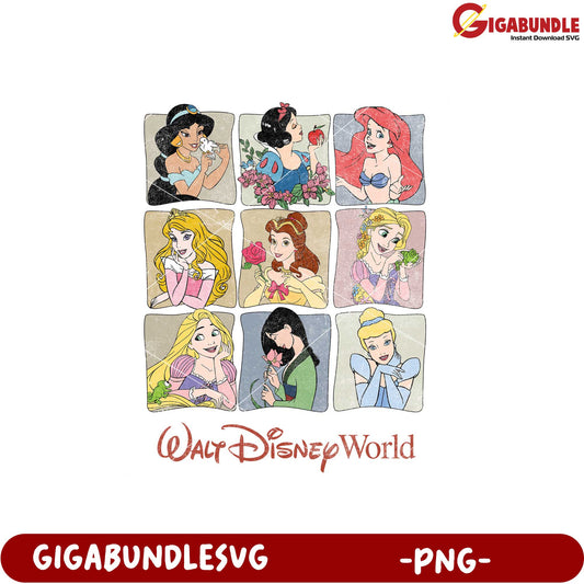 Disney Princess Collection PNG for Creative Projects