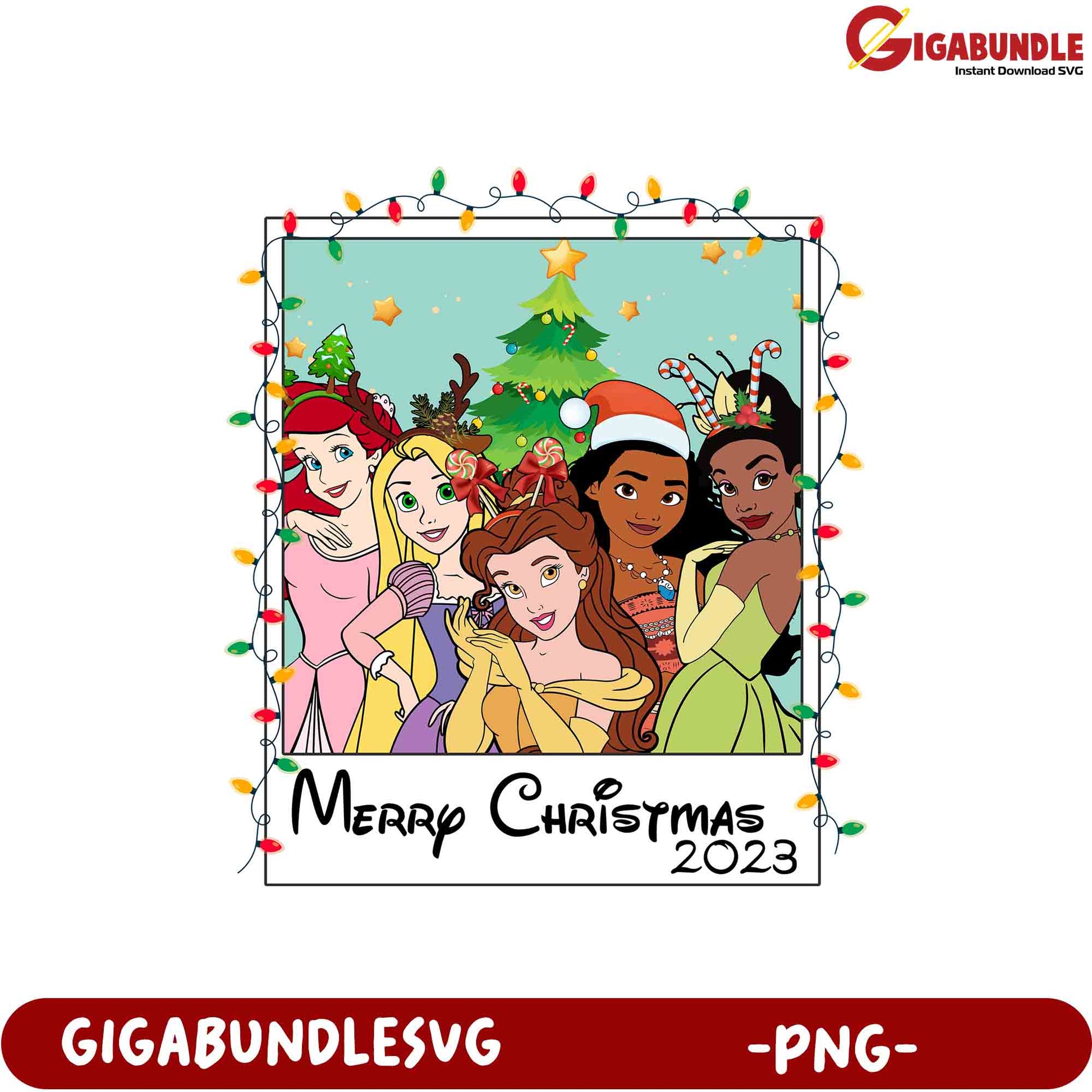 Disney Princesses Christmas PNG