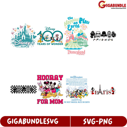 Disney SVG Bundle 100 Years of Wonder & Magical Designs