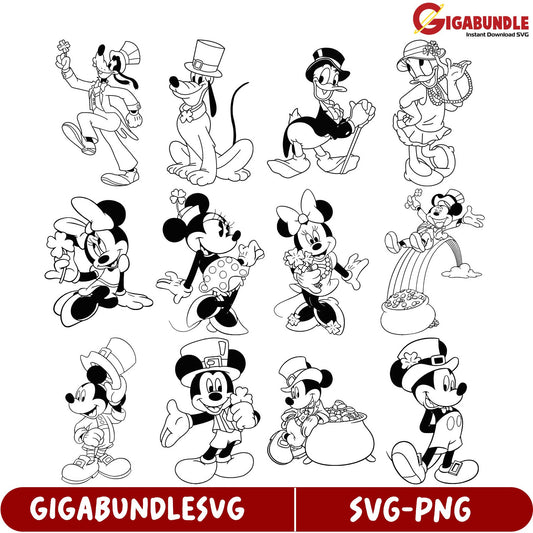 Disney SVG Bundle Mickey & Friends Clipart for Creative Projects
