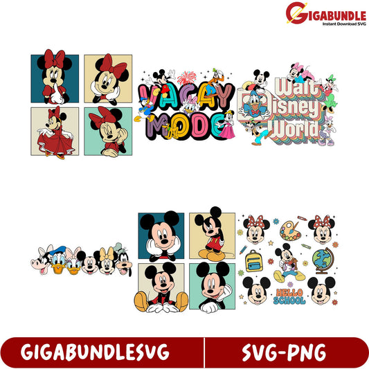 Disney SVG Bundle Mickey and Minnie Designs for All Occasions