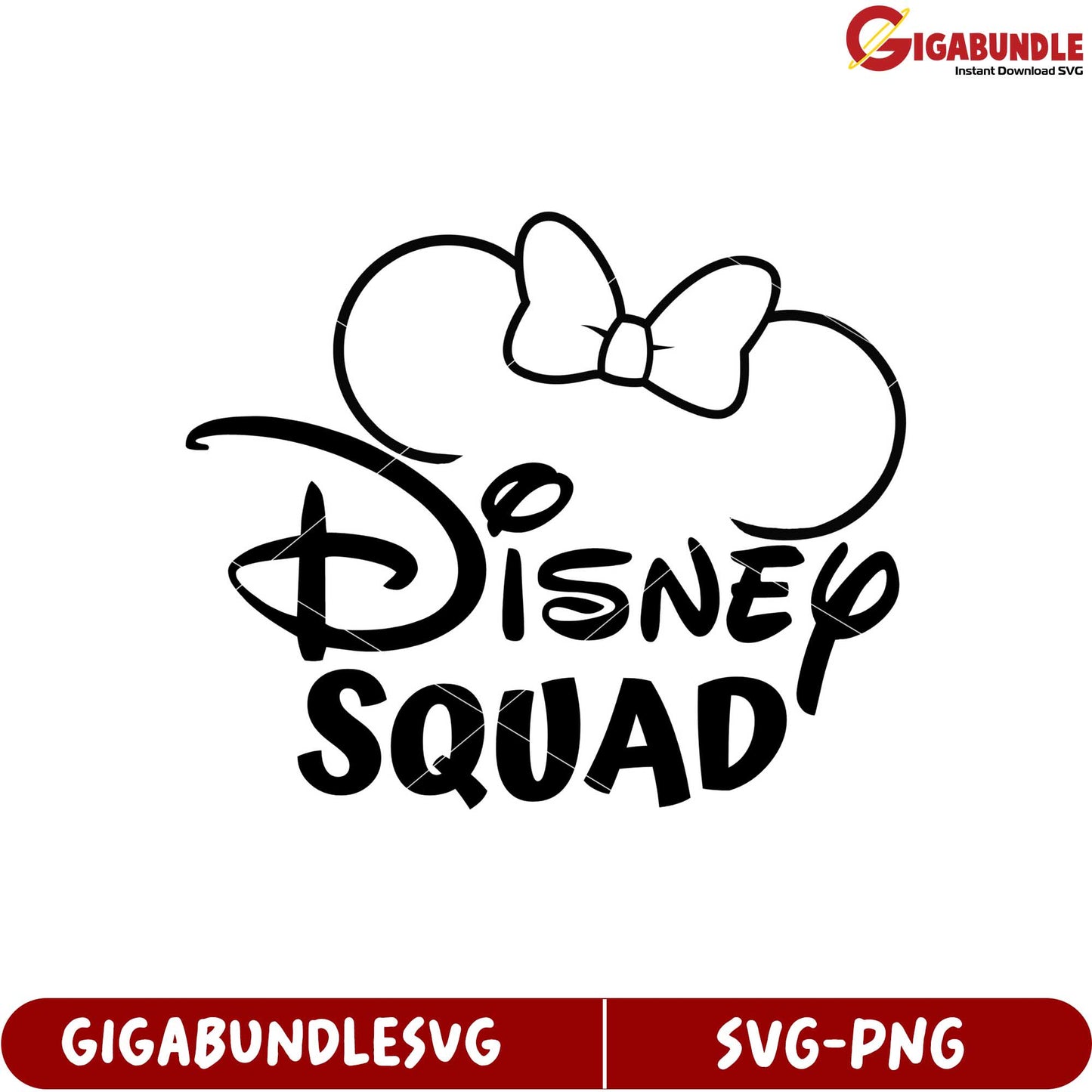 Disney Squad Design SVG File for Creative Projects and Crafts