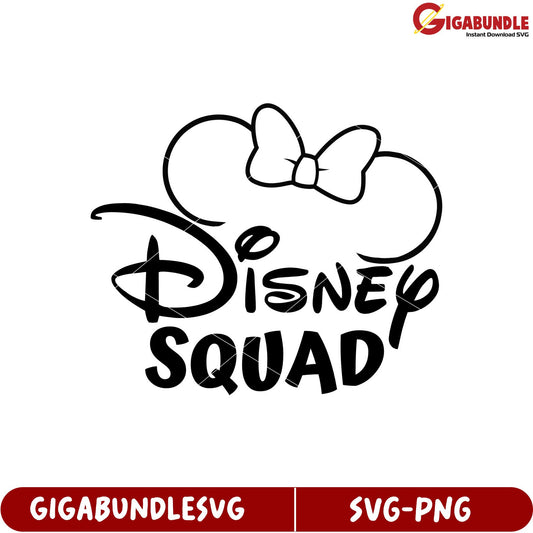 Disney Squad Design SVG File for Creative Projects and Crafts
