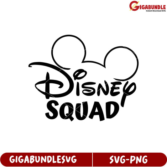 Disney Squad SVG File for Creative Projects and Crafting Enthusiasts