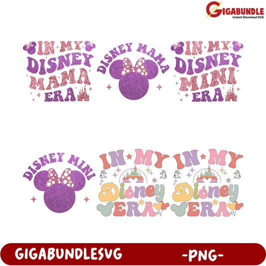 Disney Themed PNG Bundle In My Disney Mama & Mini Era