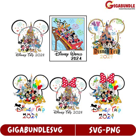 Disney Trip 2024 SVG Bundle – Magical Designs for Your Adventure