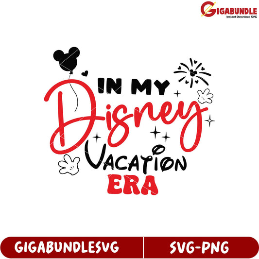 Disney Vacation Era SVG Graphic for Fun Holiday Crafts and Design