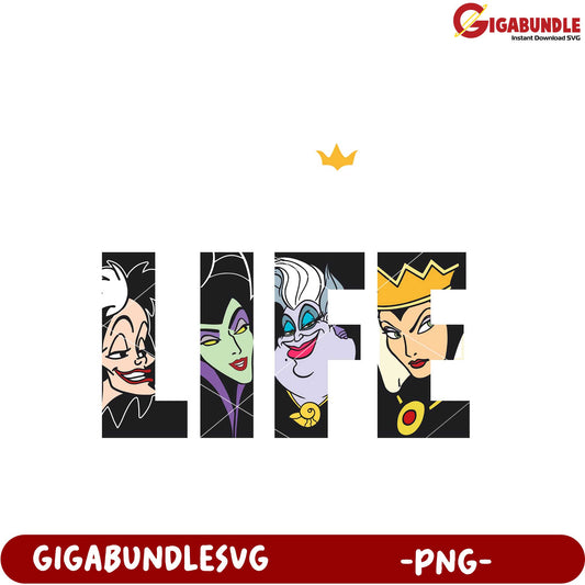 Disney Villains Life PNG Art for Creative Projects
