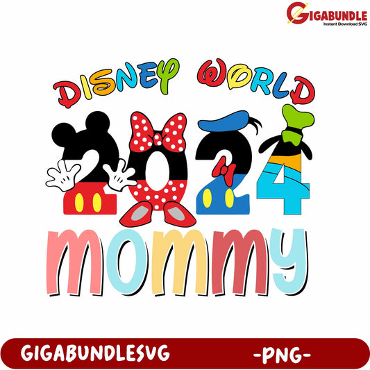 Disney World 2024 Mommy PNG Design for Creative Projects