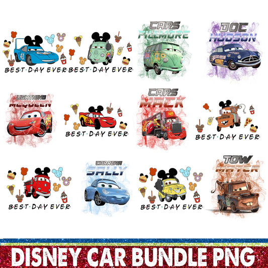 Disney Car Bundle Png, Lightning Queen Png