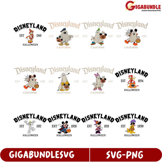 Disneyland Halloween SVG Bundle - Vintage Designs Collection