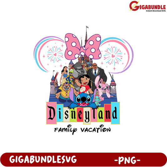 Disneyland family vacation png, disney vacation png, disney png