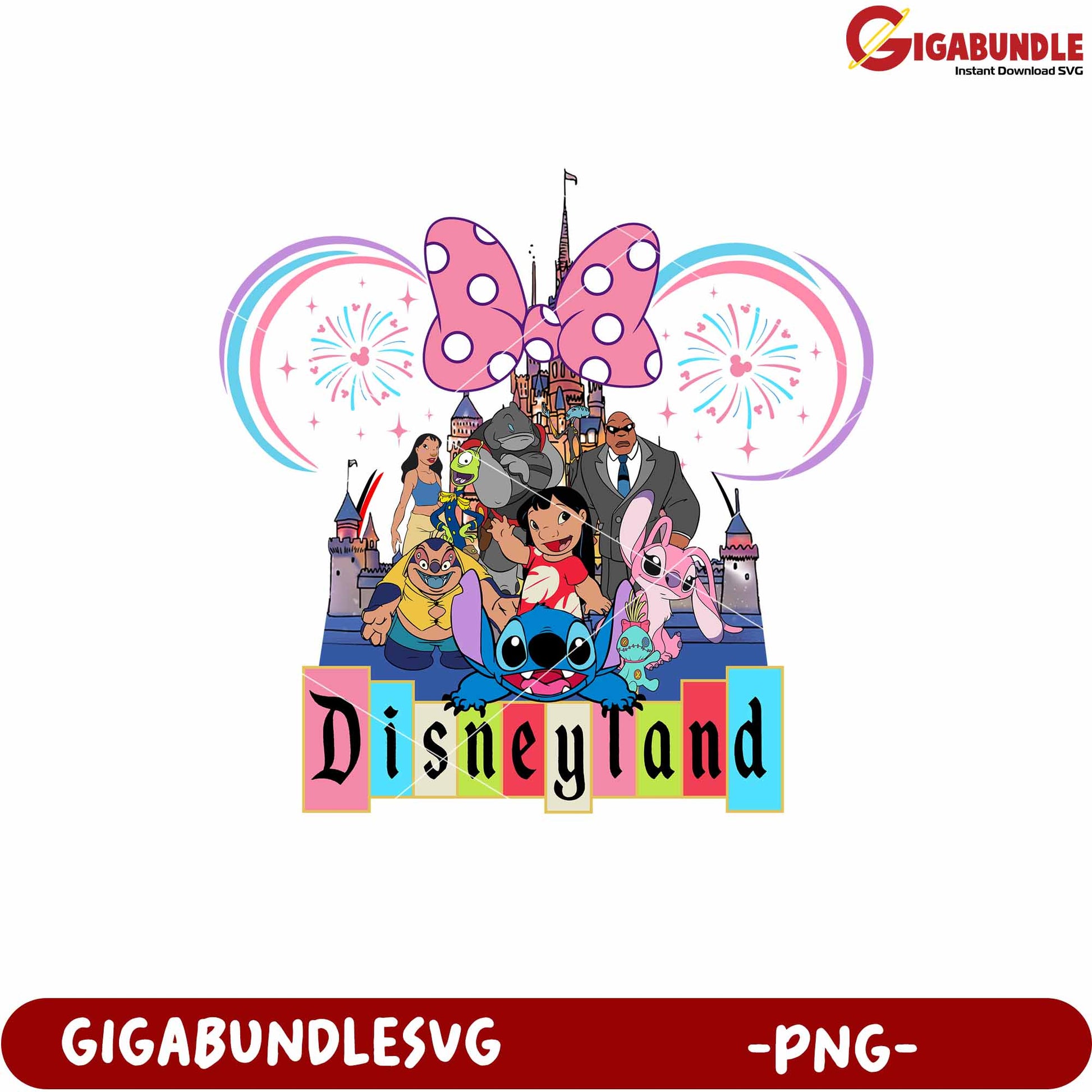 Disneyland family vacation png, disney vacation png, family trip disney png