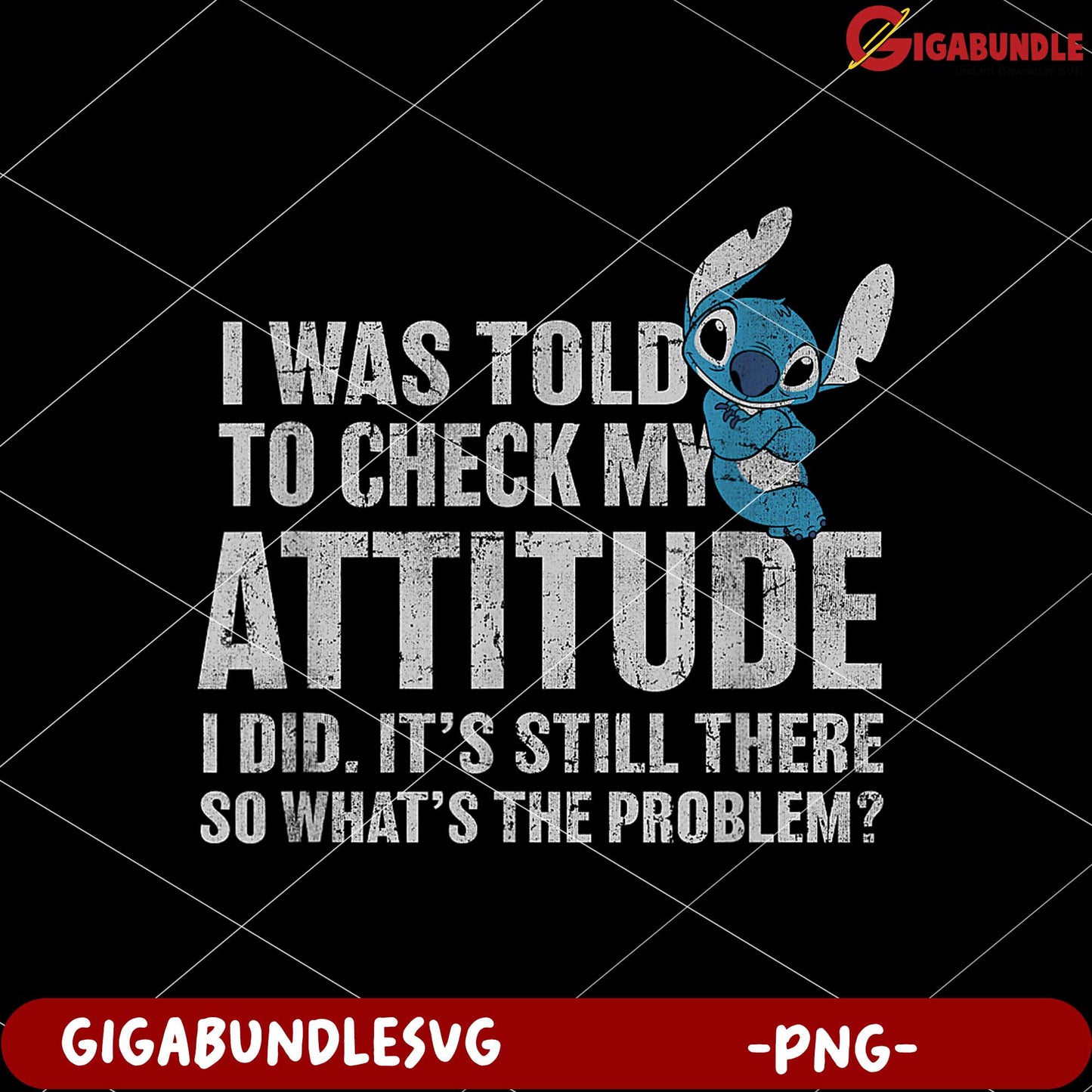 Disney lilo stitch attitude problem alien png, sassy disney stitch design png