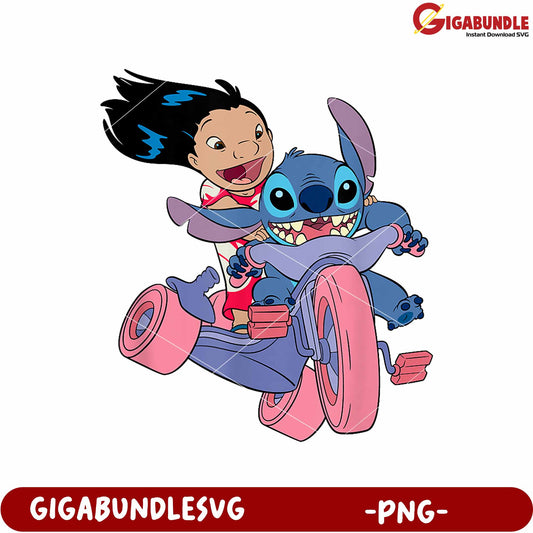 Disney lilo stitch bike adventure png, disney stitch png, lilo and stitch png