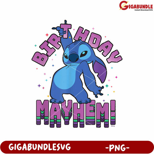 Disney lilo stitch disco dance birthday png, disney stitch png,  lilo and stitch png