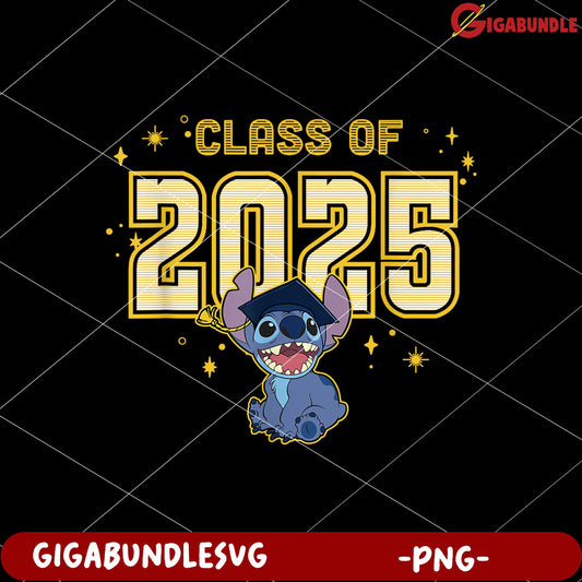 Disney lilo stitch graduation stitch 2025 png, lilo and stitch the movie png