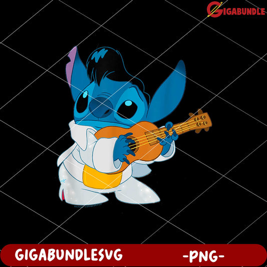 Disney lilo stitch iconic elvis stitch ready to play logo png, lilo and stitch the movie png