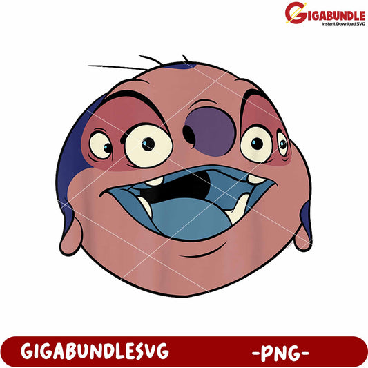 Disney lilo stitch jumba jookiba smiling big face png, lilo and stitch characters png
