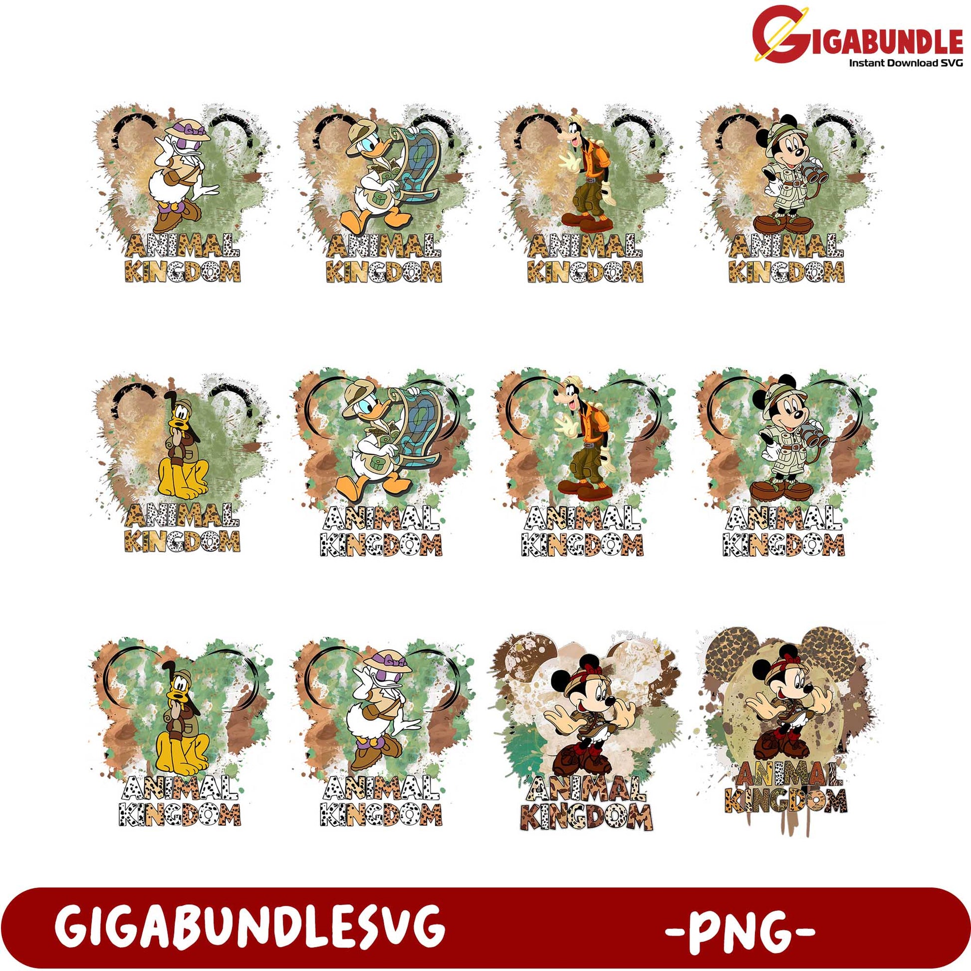 Disney wild characters png bundle