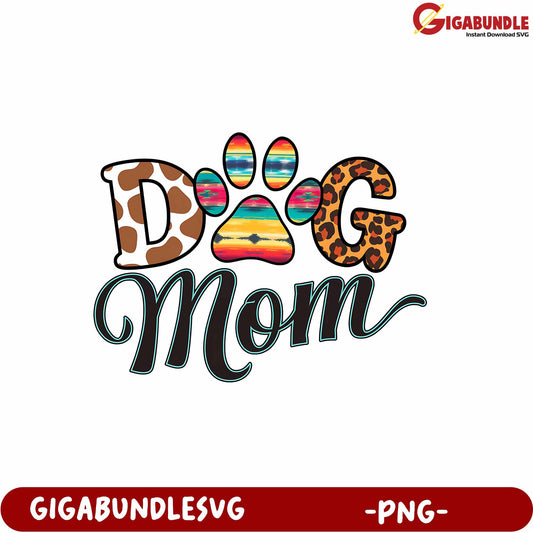 Dog Mom Graphic Art PNG for Pet Lovers and Design Enthusiasts