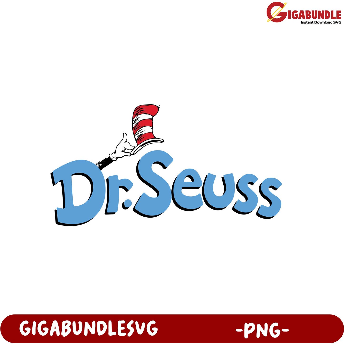 Dr. Seuss Cat in the Hat PNG - Fun Digital Art for Kids