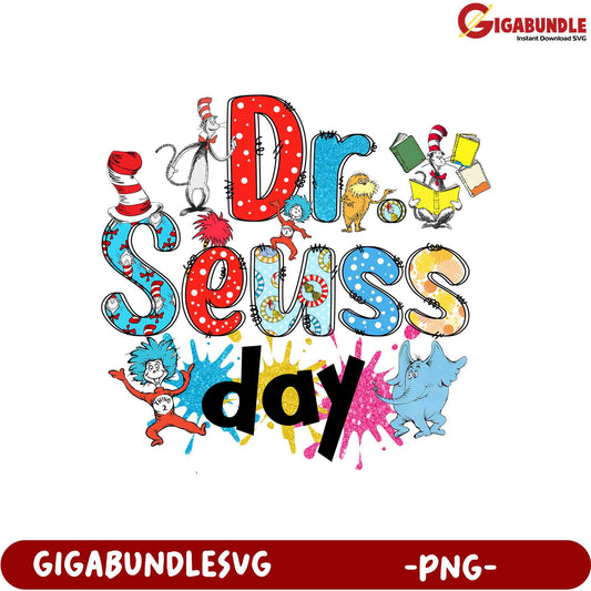 Dr. Seuss Day PNG SVG Bundle