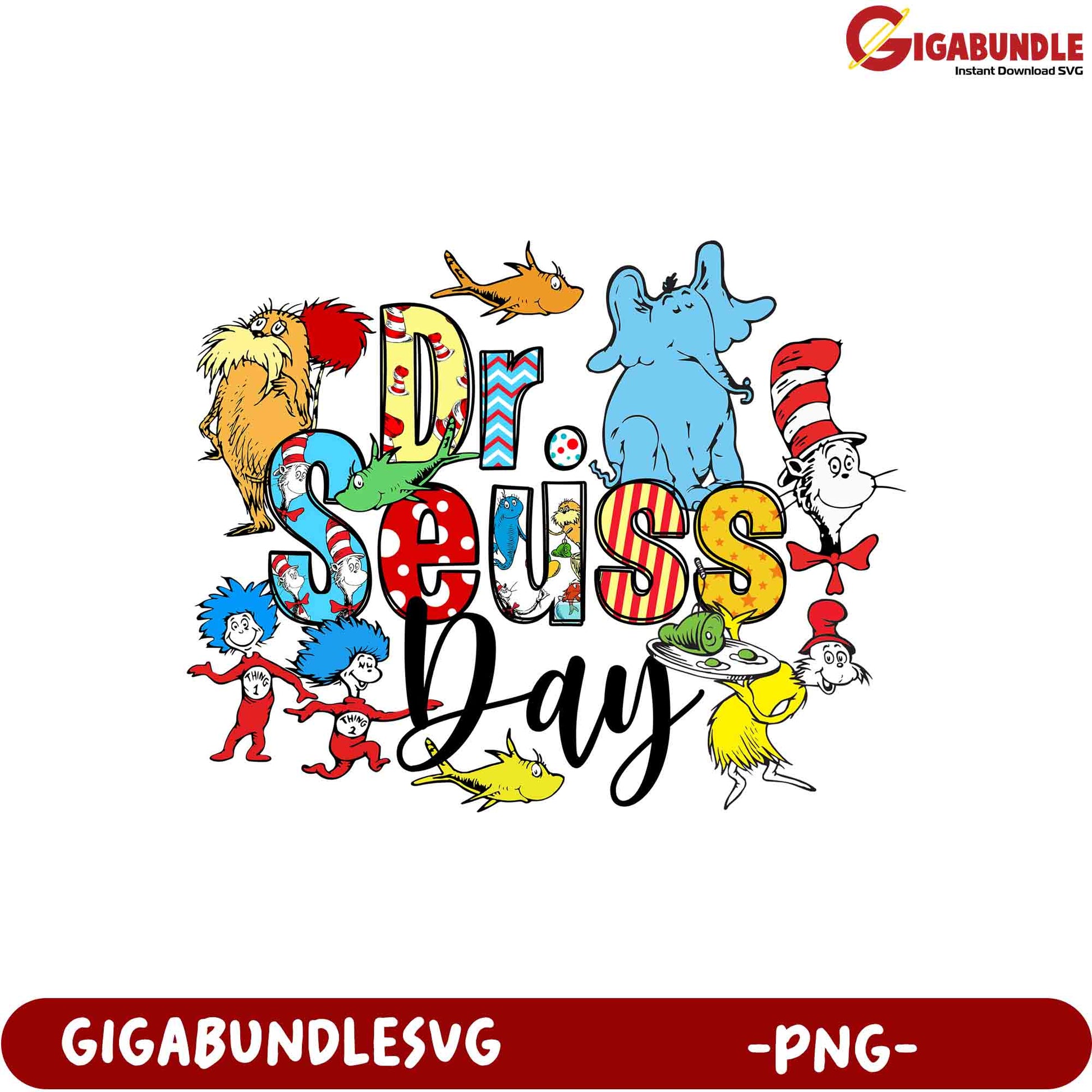 Dr. Seuss Day PNG Sublimation