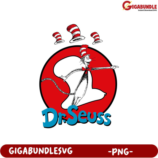 Dr. Seuss PNG Cat in the Hat SVG