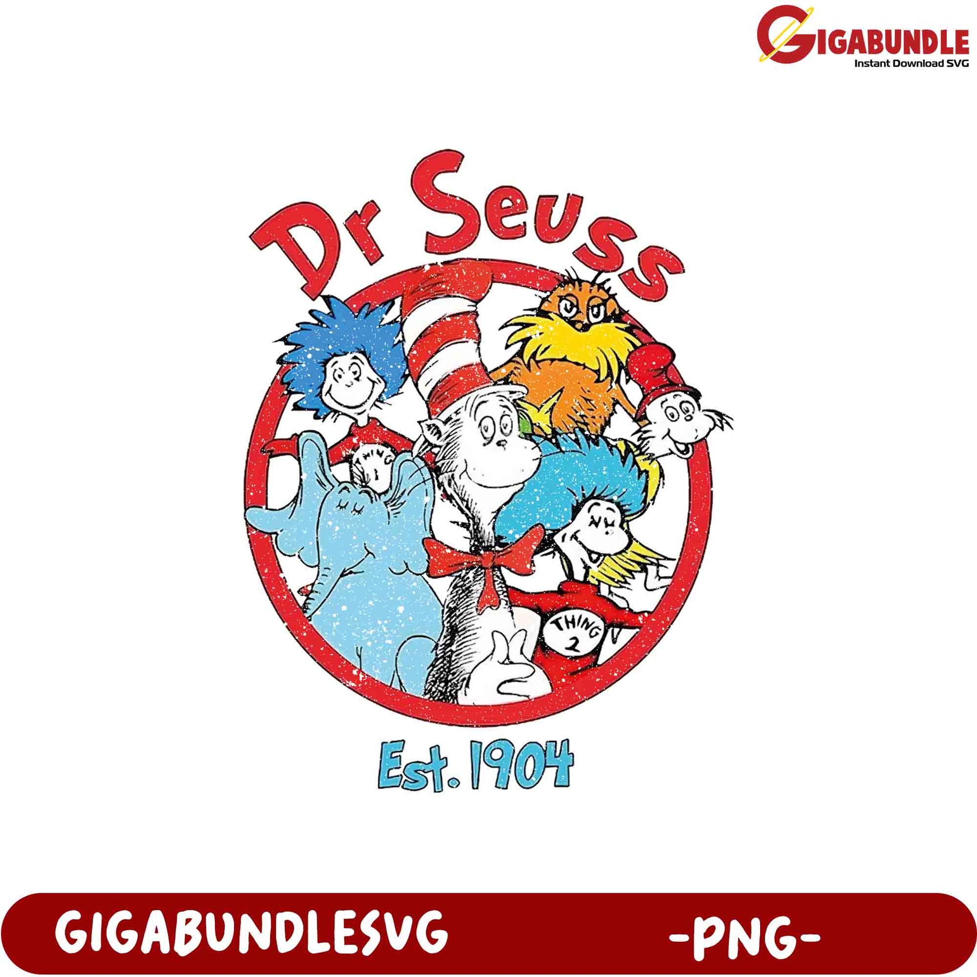 Dr. Seuss PNG Characters Sublimation