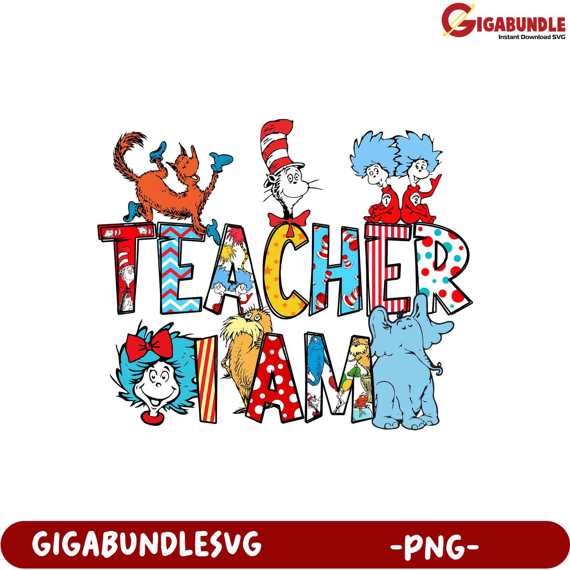 Dr. Seuss Teacher PNG