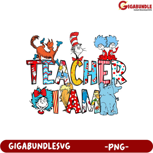 Dr. Seuss Teacher PNG