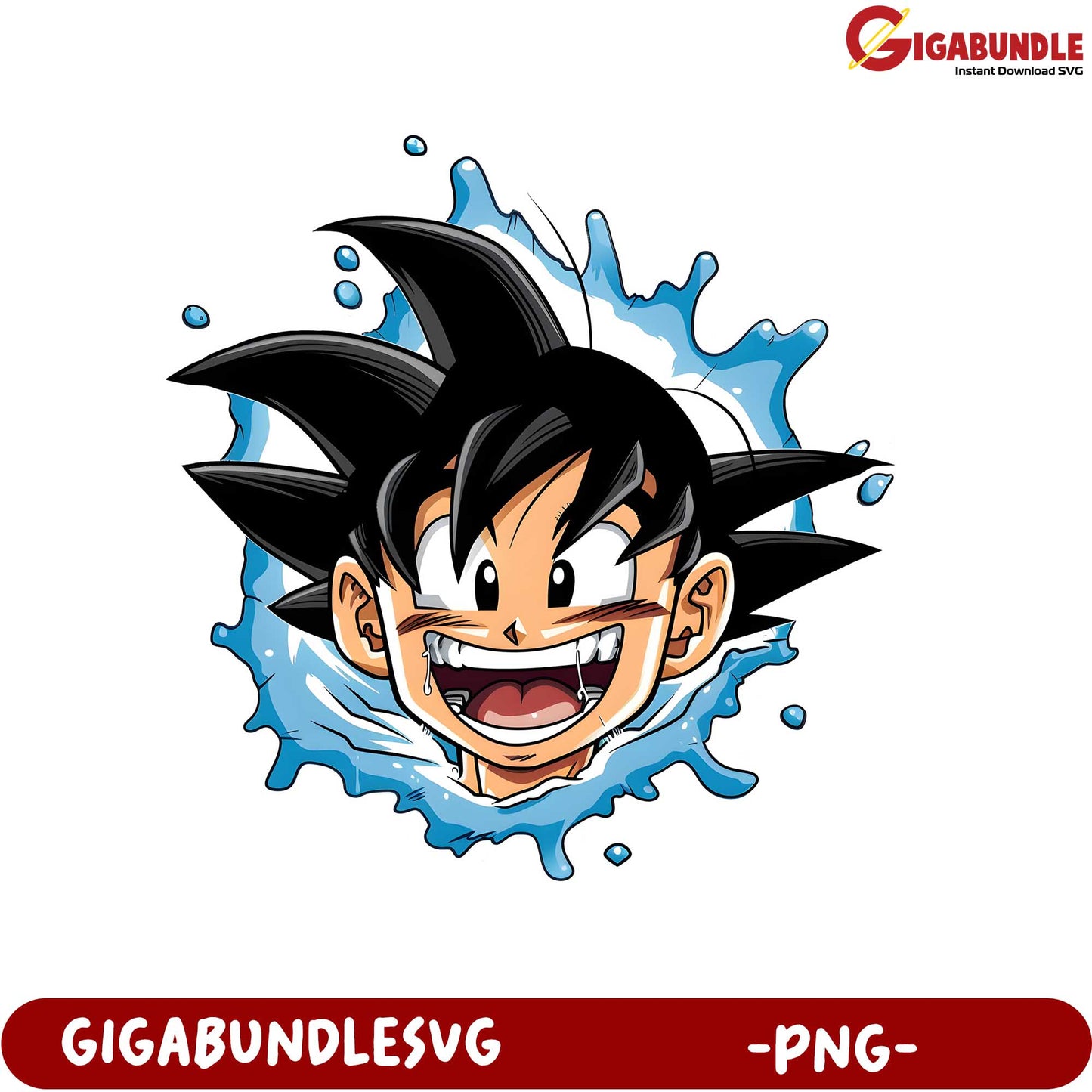 Dragon Ball Character PNG Fun Design for Merchandise Usage