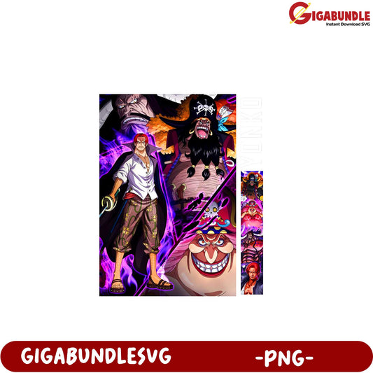 Dynamic One Piece Character Art PNG for Fans and Collectors